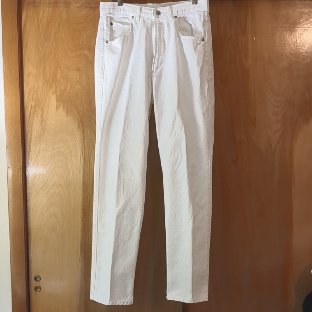 Vintage 80's Calvin Klein  Made in USA White Jeans